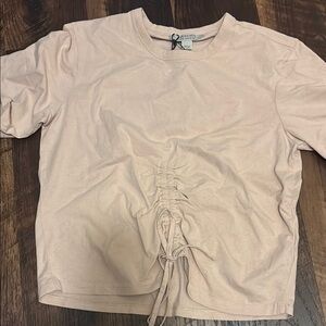 Pink Ruched T-Shirt